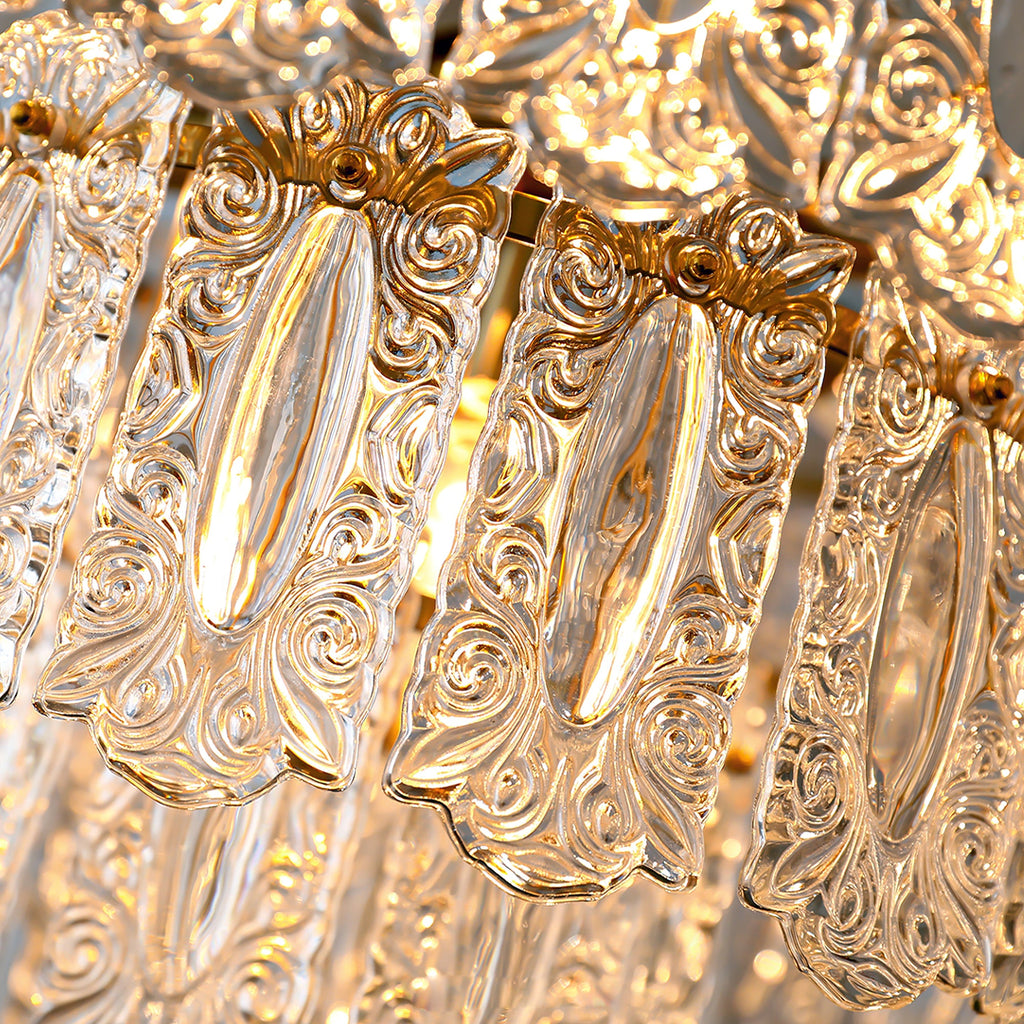 CHARLESTON CRYSTAL DRAPED LIGHTING FIXTURE