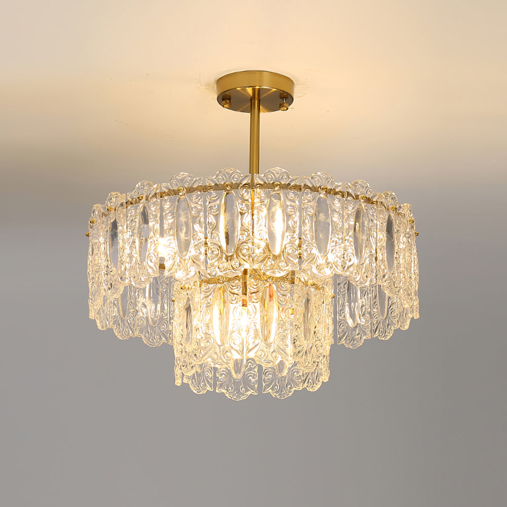CHARLESTON CRYSTAL DRAPED LIGHTING FIXTURE
