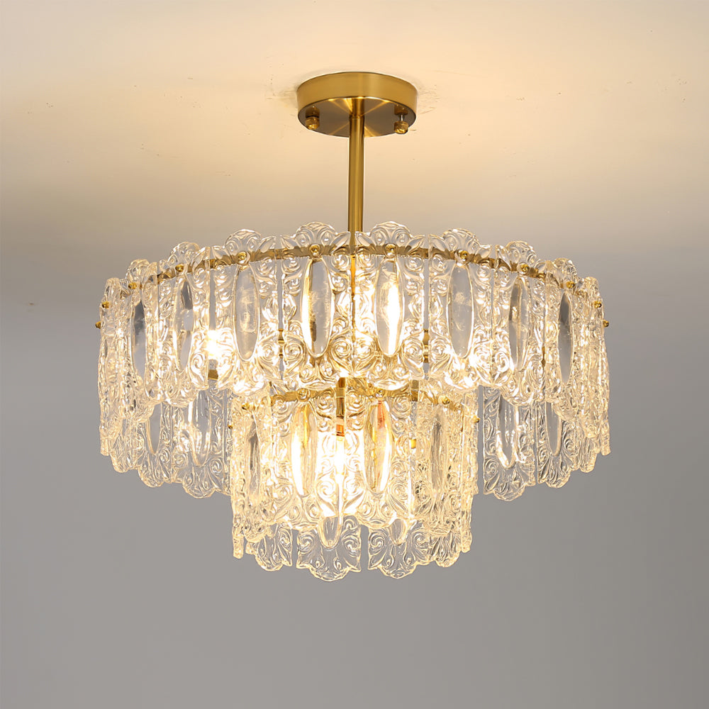CHARLESTON CRYSTAL DRAPED LIGHTING FIXTURE
