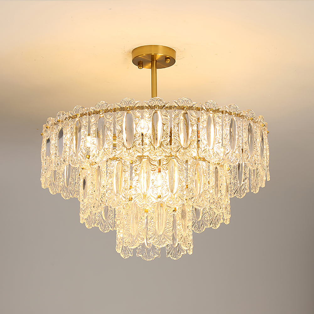CHARLESTON CRYSTAL DRAPED LIGHTING FIXTURE