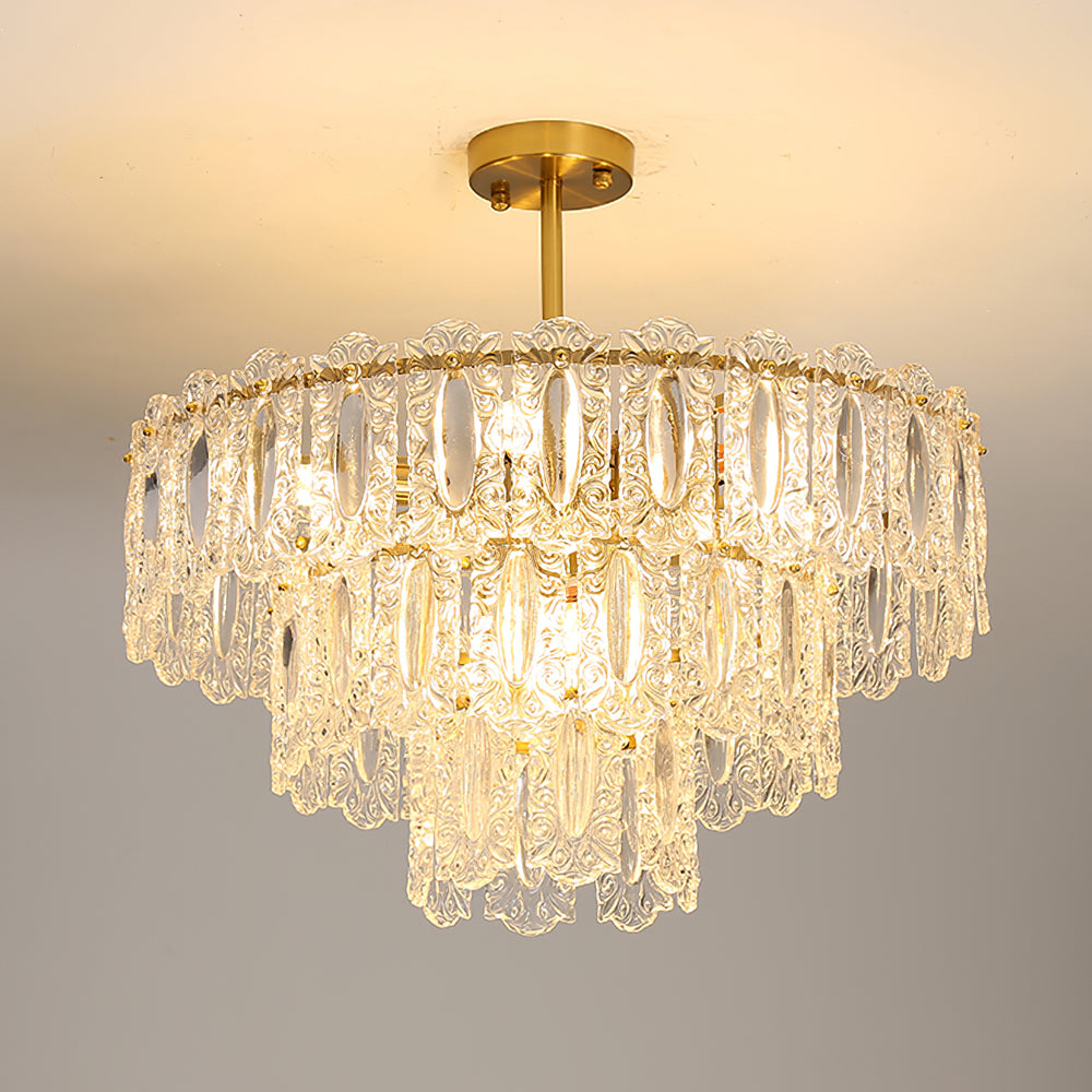 CHARLESTON CRYSTAL DRAPED LIGHTING FIXTURE