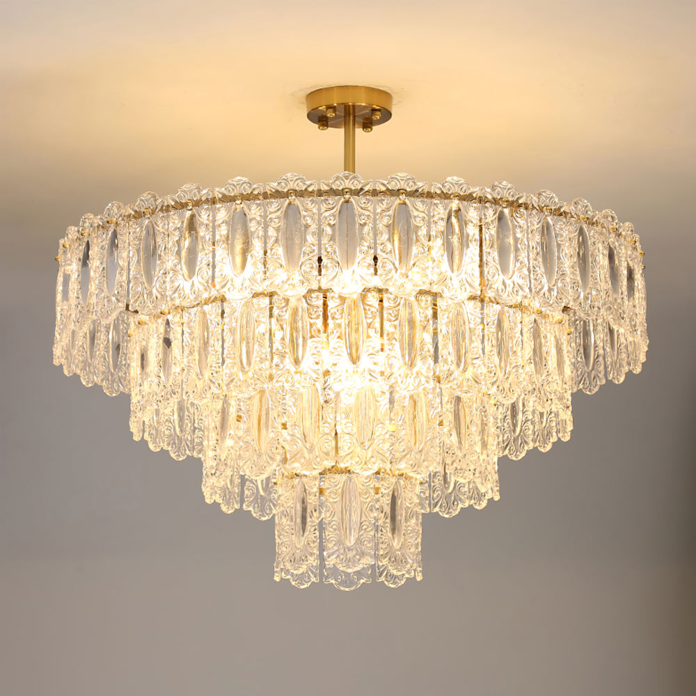 CHARLESTON CRYSTAL DRAPED LIGHTING FIXTURE