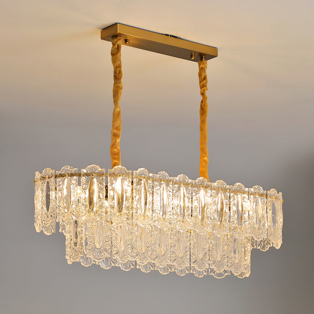 CHARLESTON CRYSTAL DRAPED LIGHTING FIXTURE