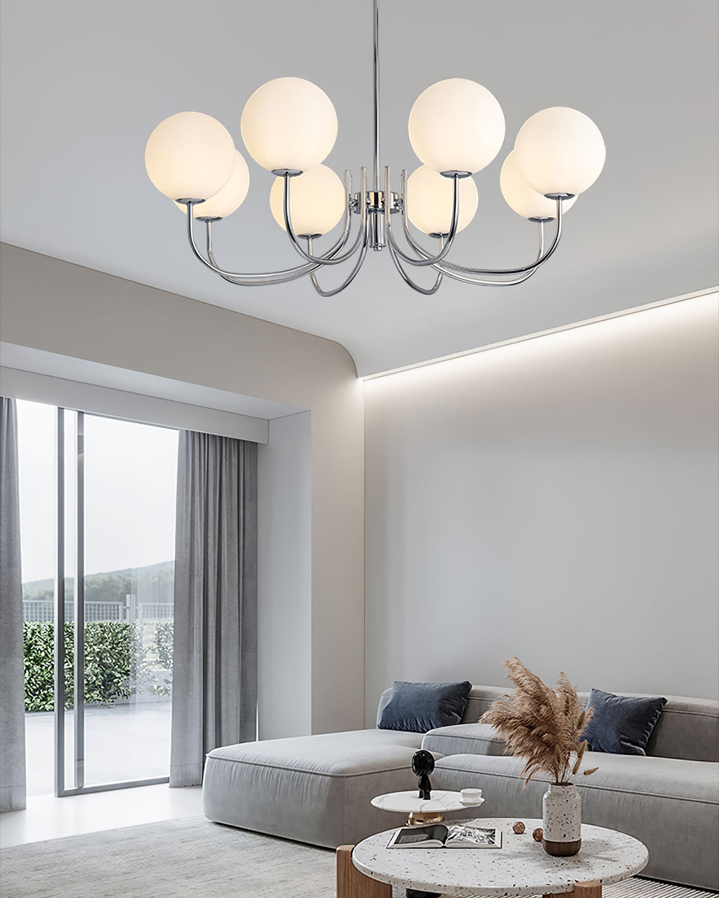 RAVENWOOD CRYSTAL TEARDROP CHANDELIER