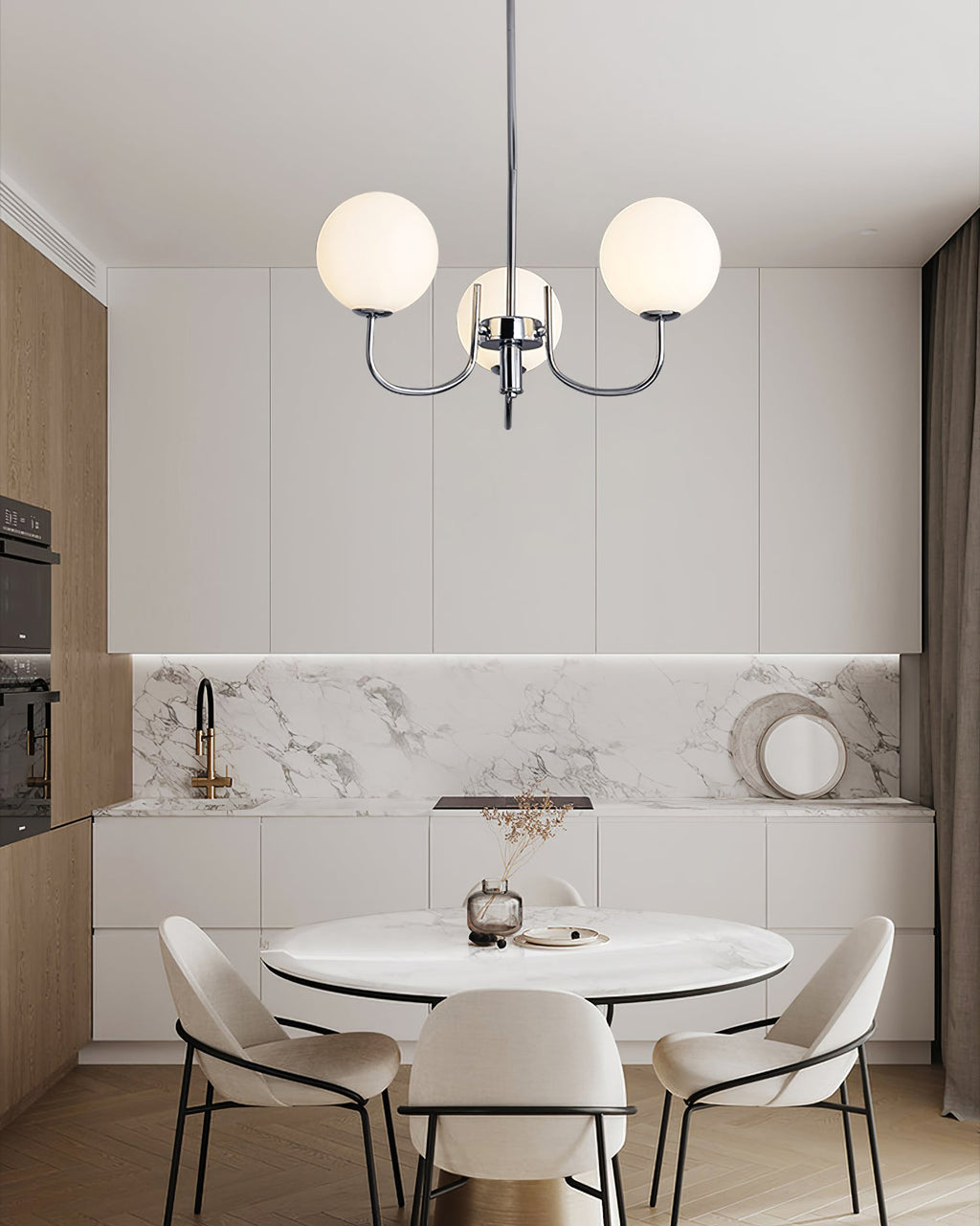 RAVENWOOD CRYSTAL TEARDROP CHANDELIER