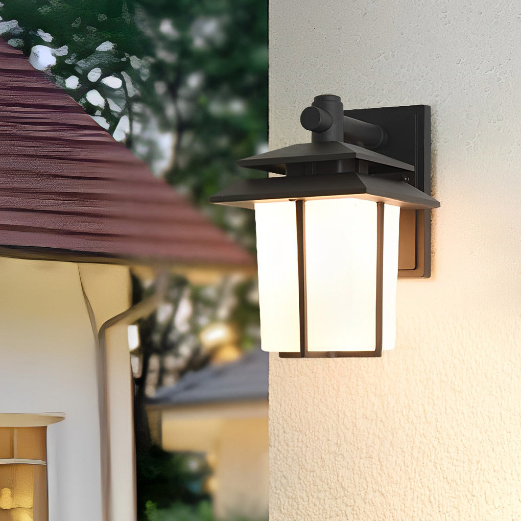 WINDSOR GLASS ENCASED OUTDOOR WALL LANTERN