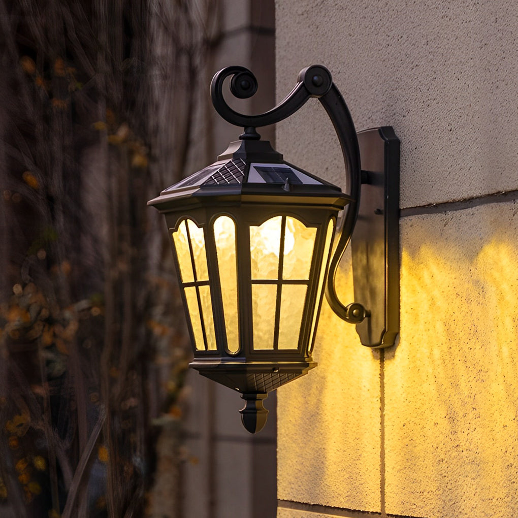 WHITBY SOLAR-POWERED ALUMINUM WALL SCONCE WITH WATER-RESISTANT LED LIGHTING