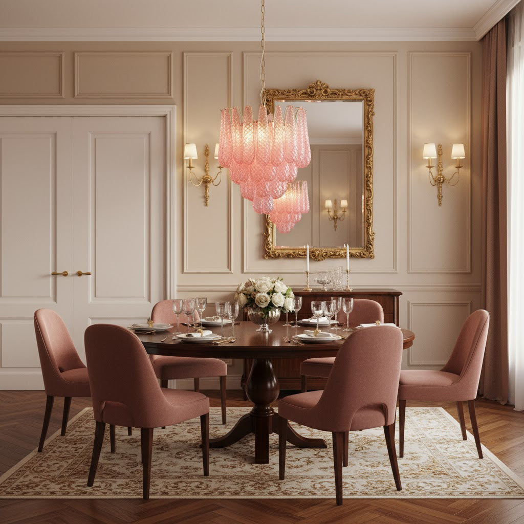 FLORENCE ROSE QUARTZ DRIP LIGHT