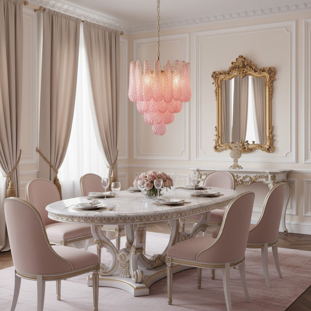 FLORENCE ROSE QUARTZ DRIP LIGHT