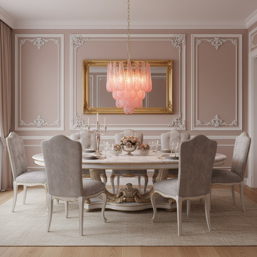 FLORENCE ROSE QUARTZ DRIP LIGHT