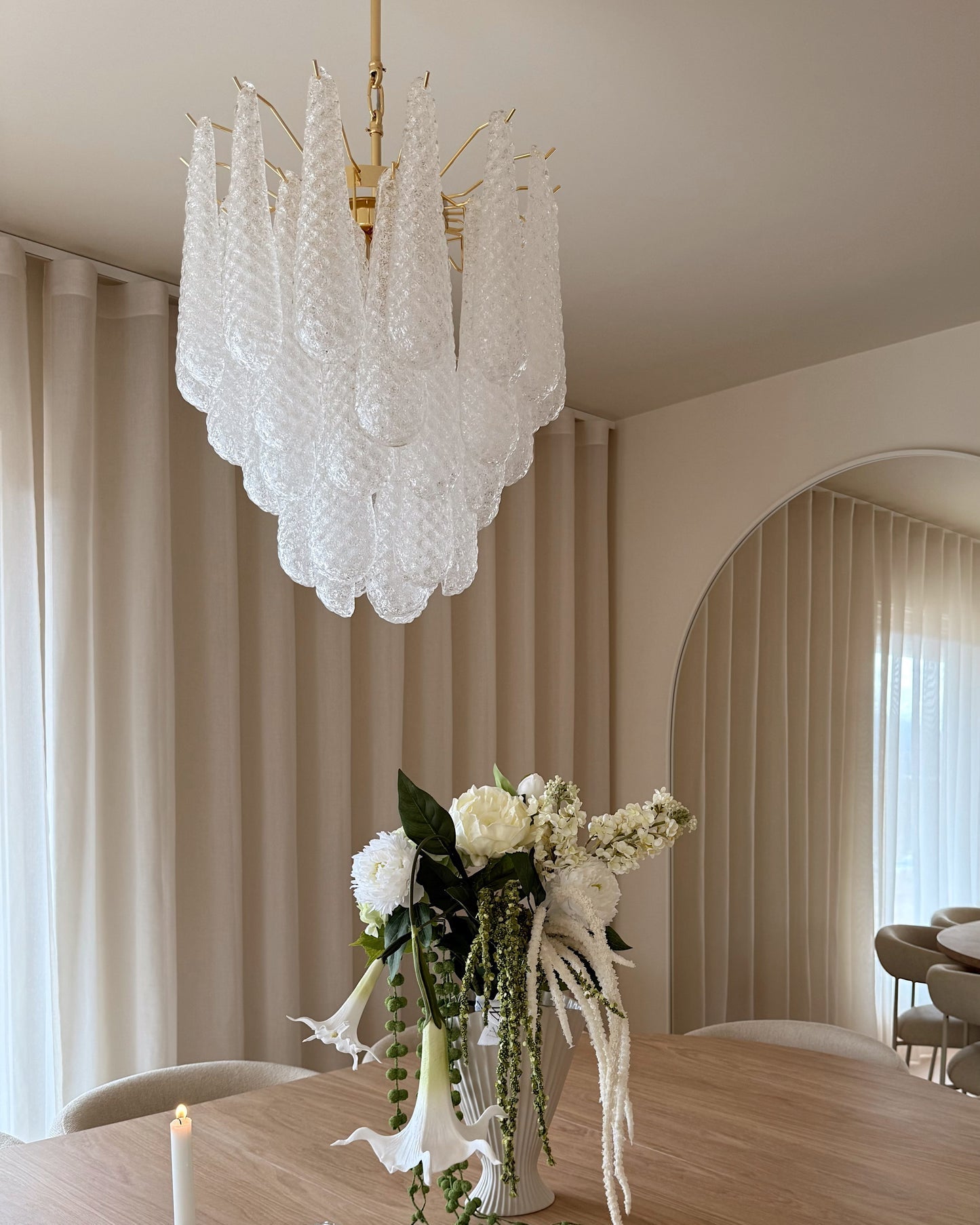 WINDSOR TEARDROP CRYSTAL LUMINAIRE