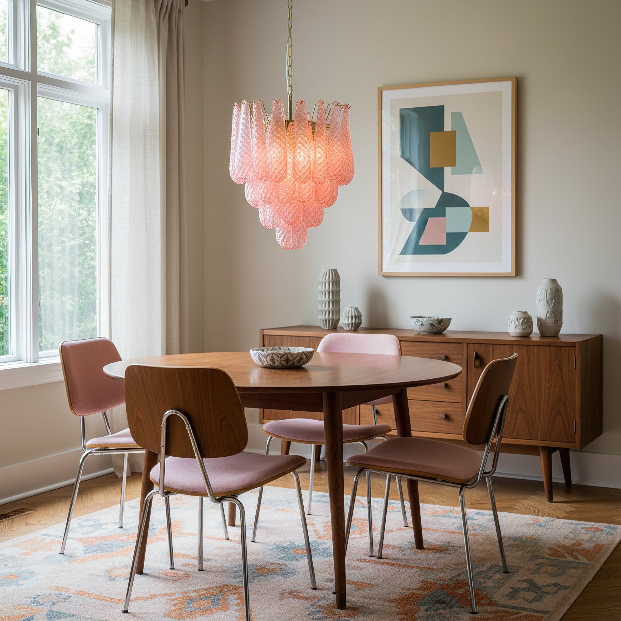 FLORENCE ROSE QUARTZ DRIP LIGHT