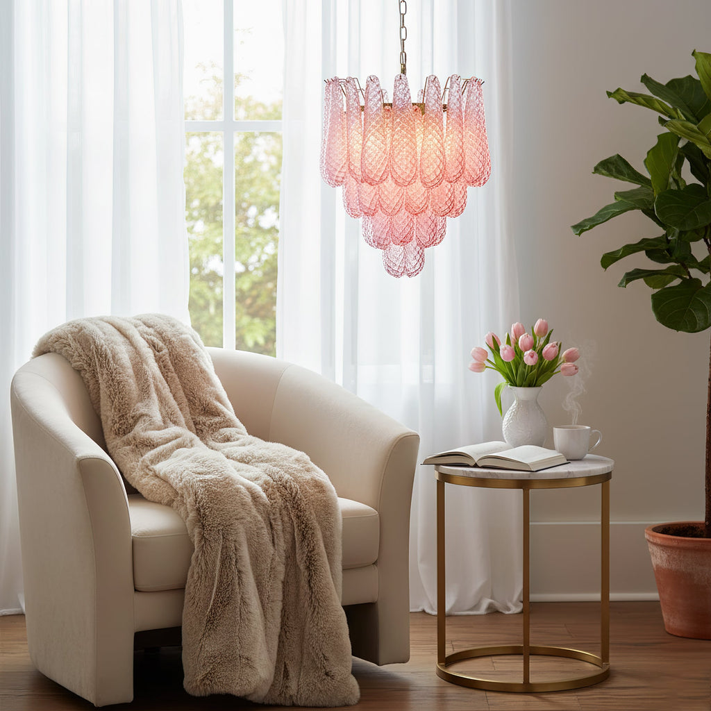 FLORENCE ROSE QUARTZ DRIP LIGHT