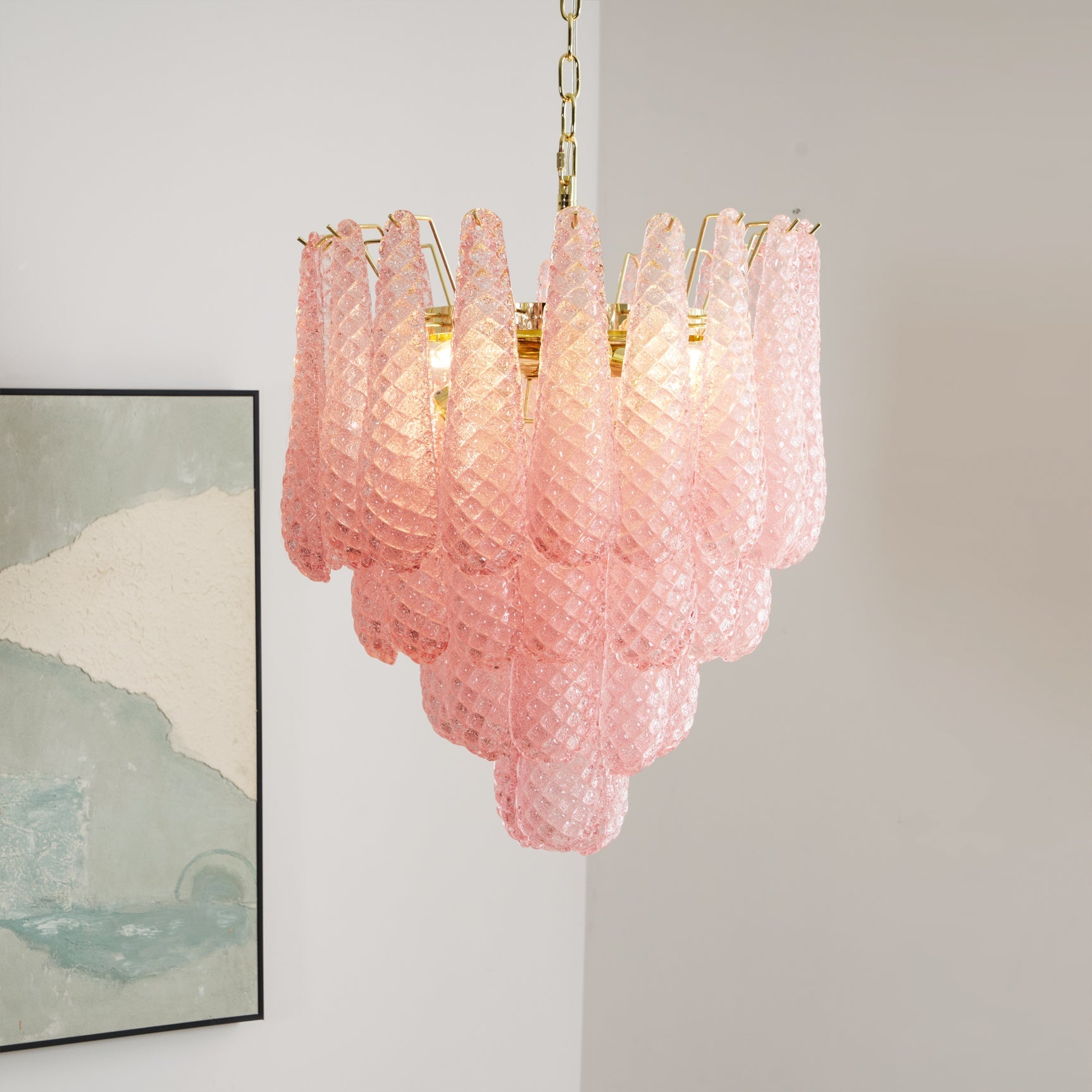 FLORENCE ROSE QUARTZ DRIP LIGHT