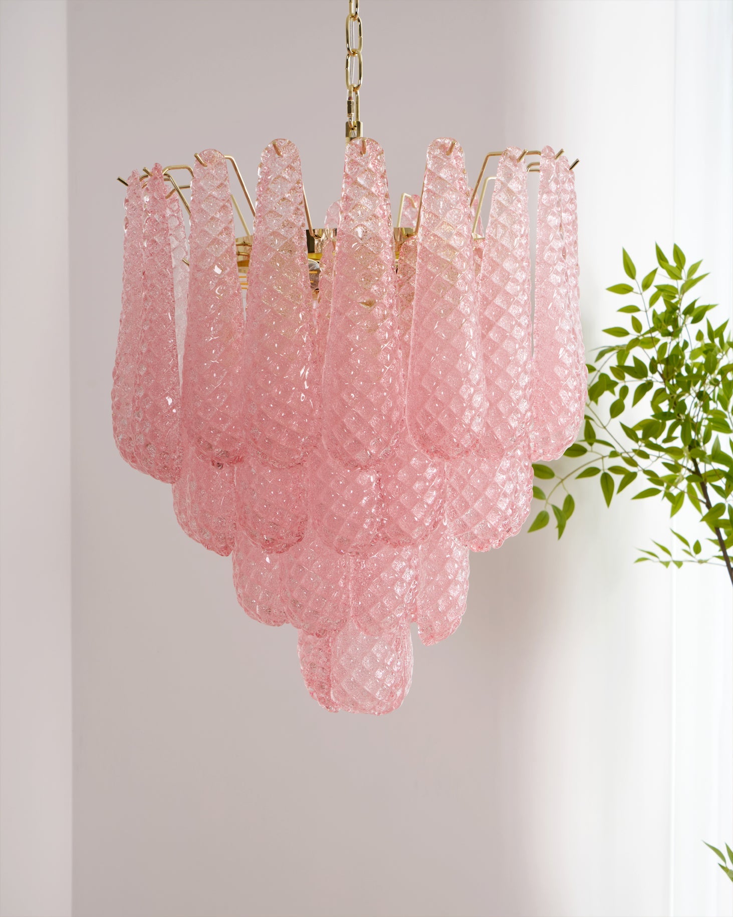 FLORENCE ROSE QUARTZ DRIP LIGHT
