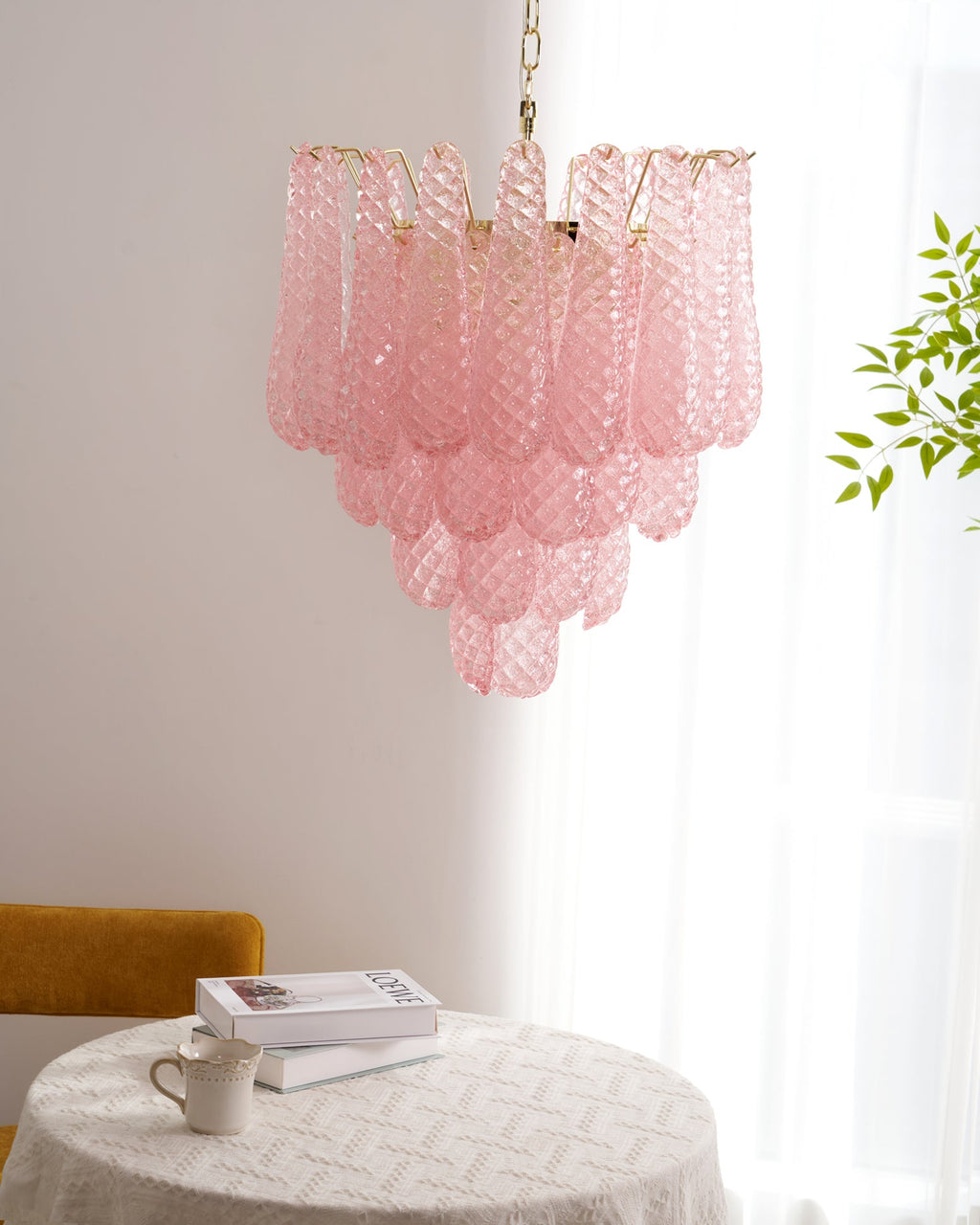 FLORENCE ROSE QUARTZ DRIP LIGHT