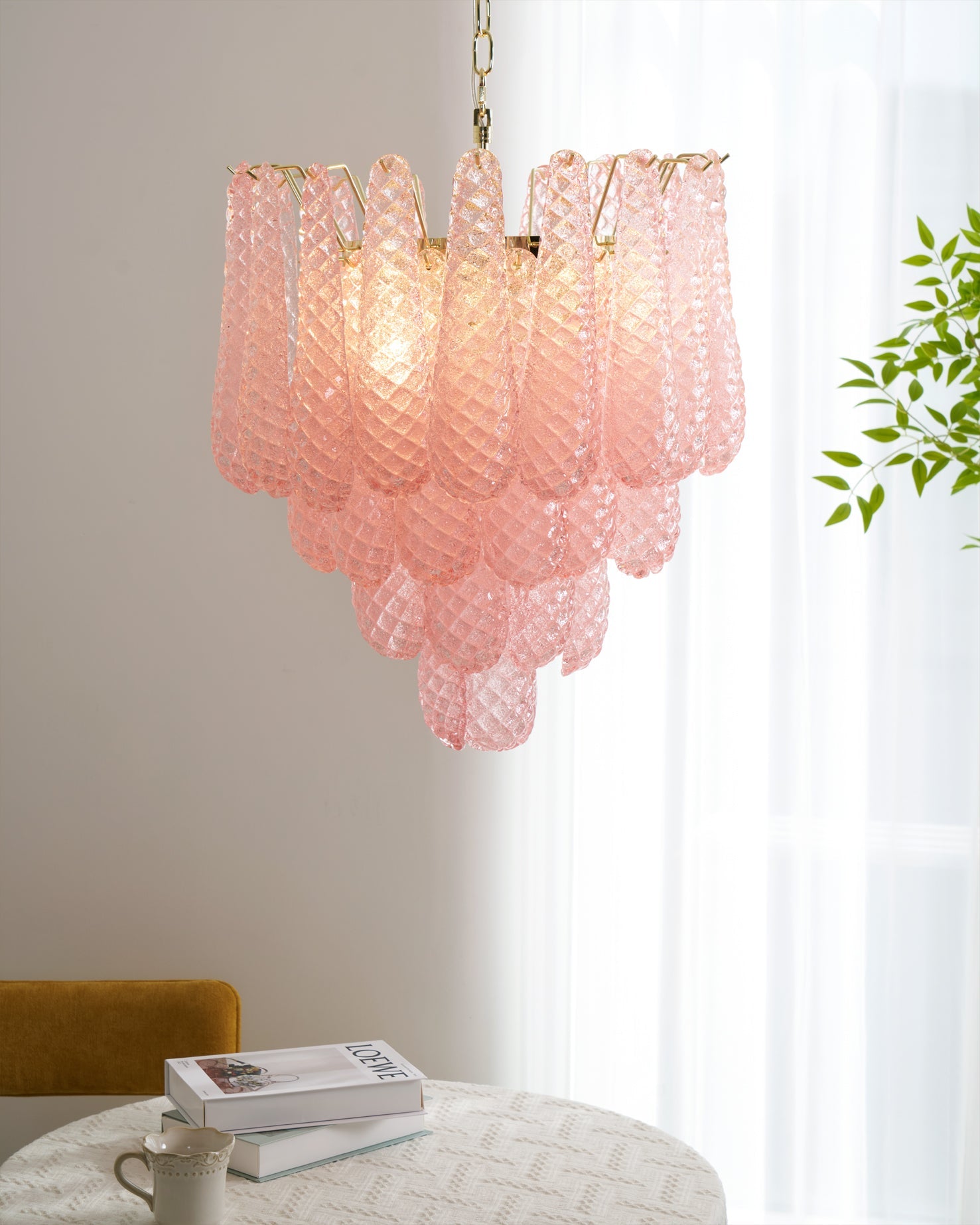 FLORENCE ROSE QUARTZ DRIP LIGHT