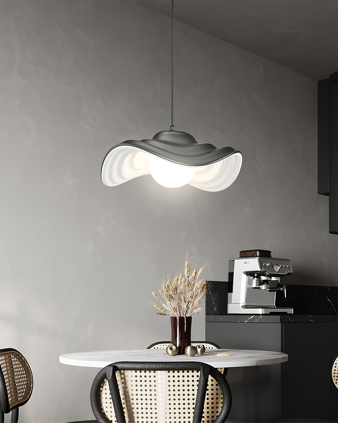 CARLETON CRYSTAL DROPLET HANGING LAMP