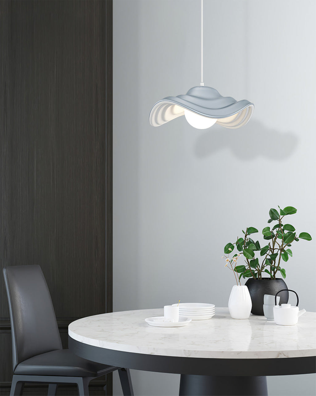 CARLETON CRYSTAL DROPLET HANGING LAMP