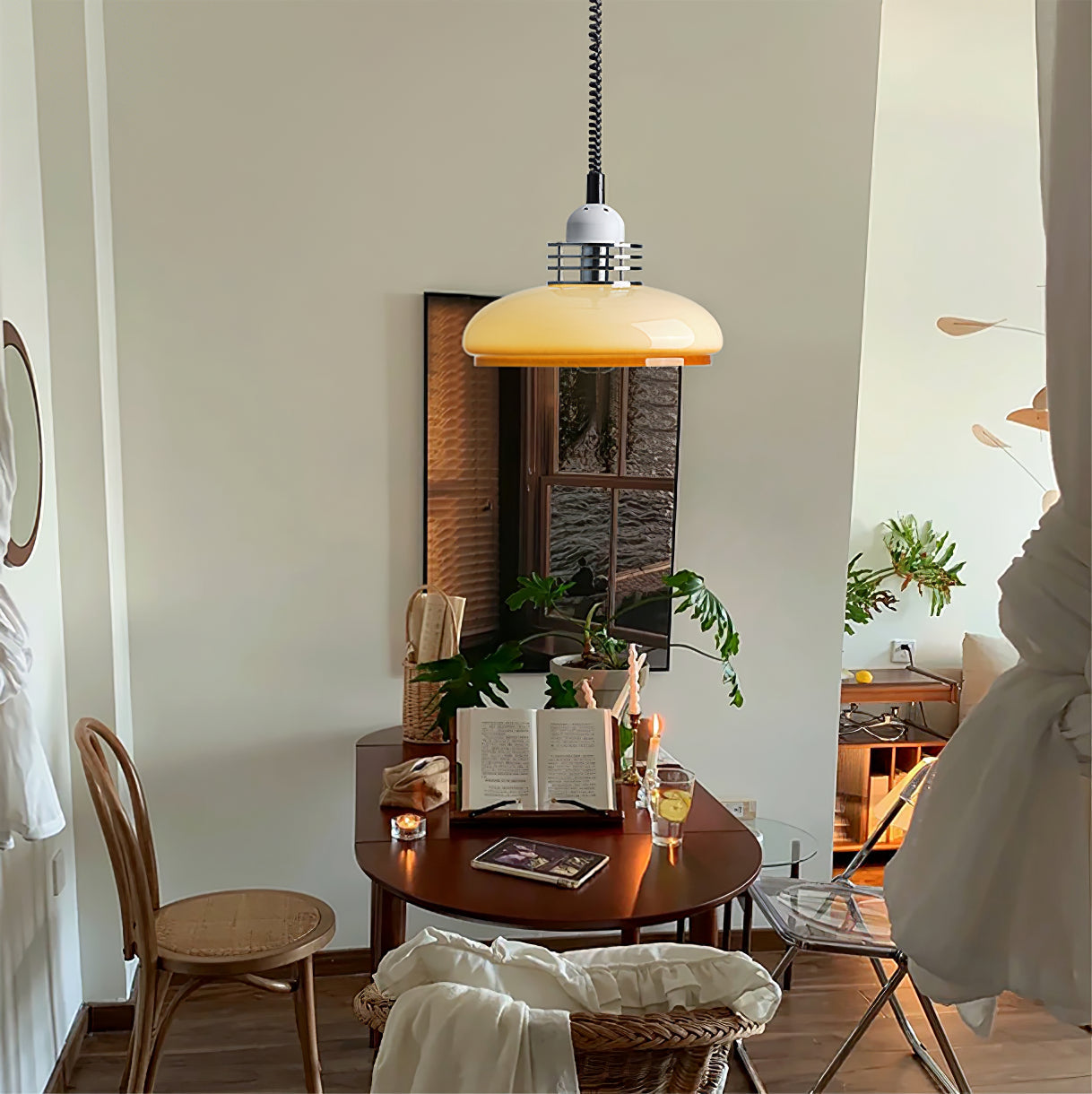 RAVENHALL GLASS TEARDROP HANGING LIGHT