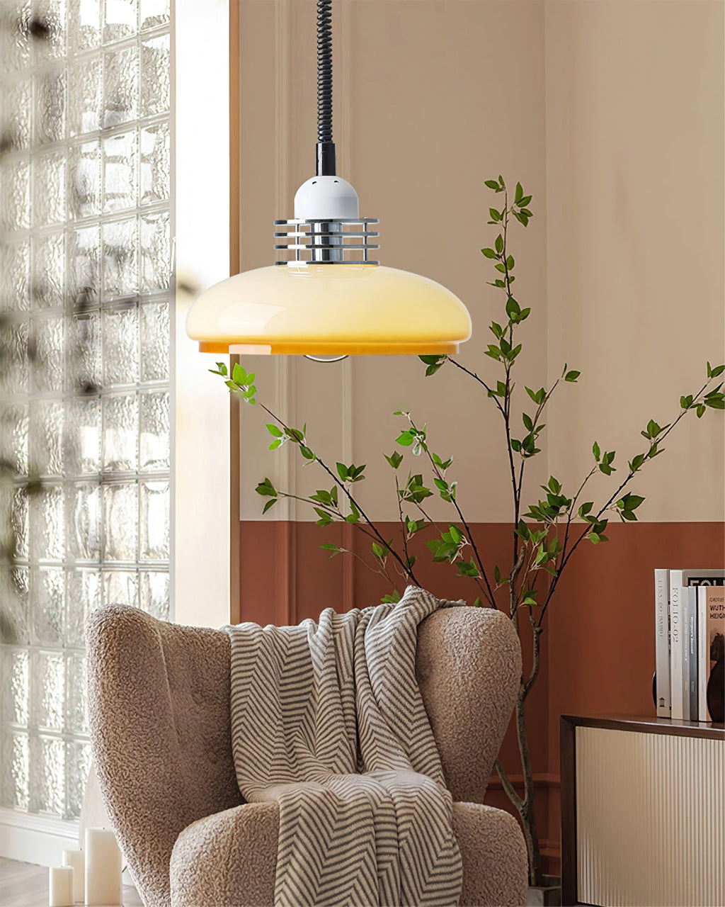 RAVENHALL GLASS TEARDROP HANGING LIGHT