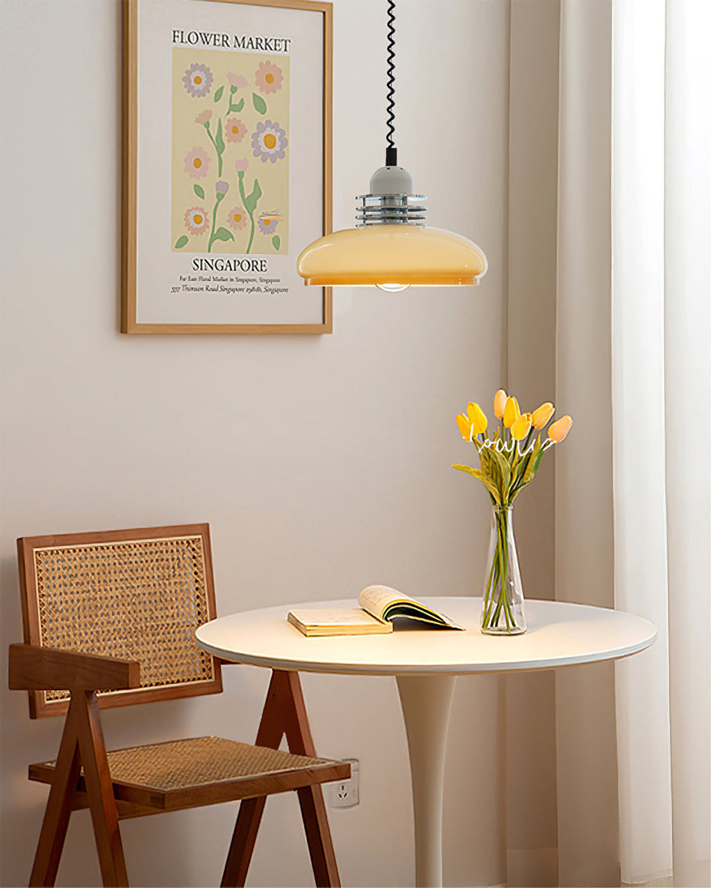 RAVENHALL GLASS TEARDROP HANGING LIGHT