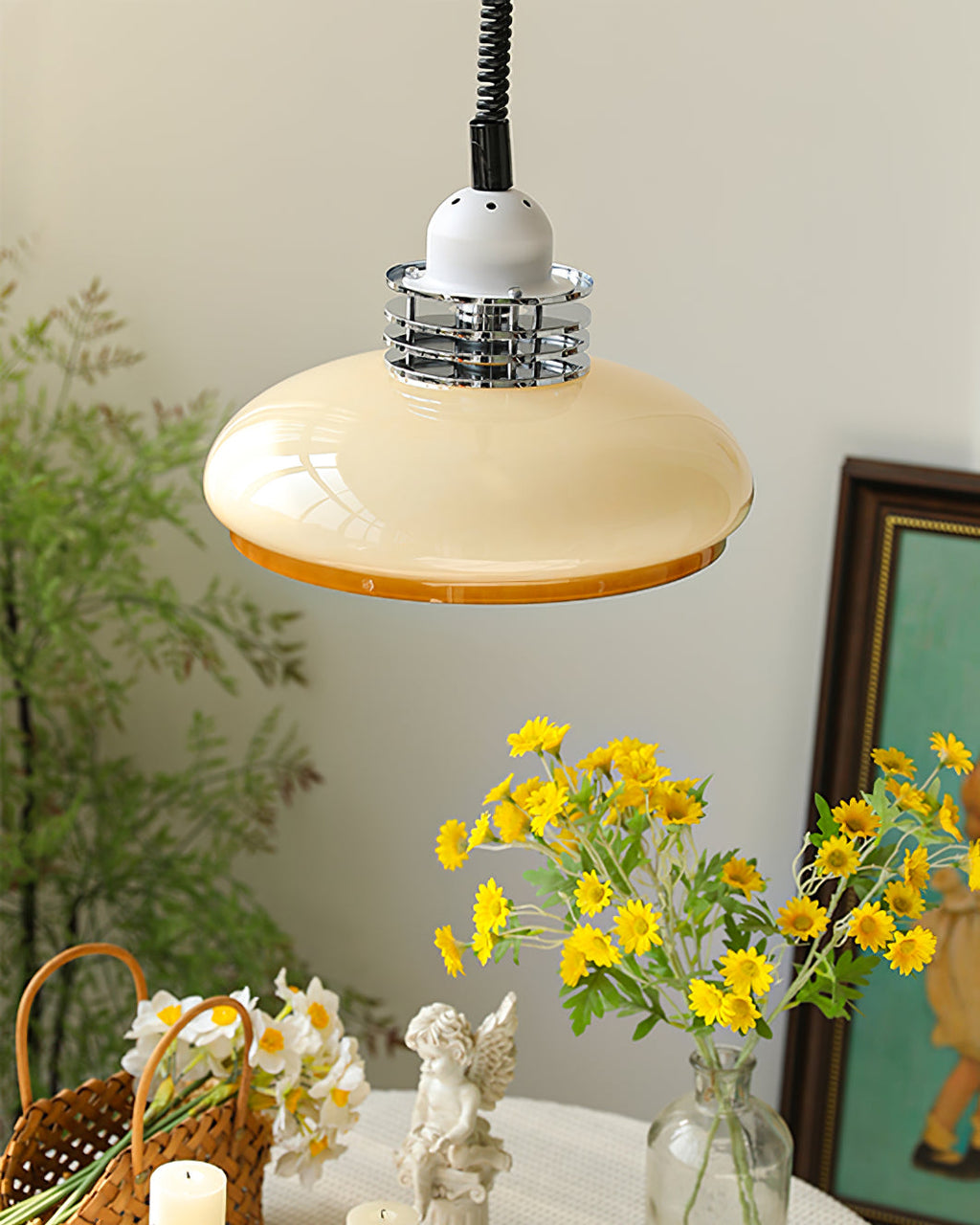 RAVENHALL GLASS TEARDROP HANGING LIGHT