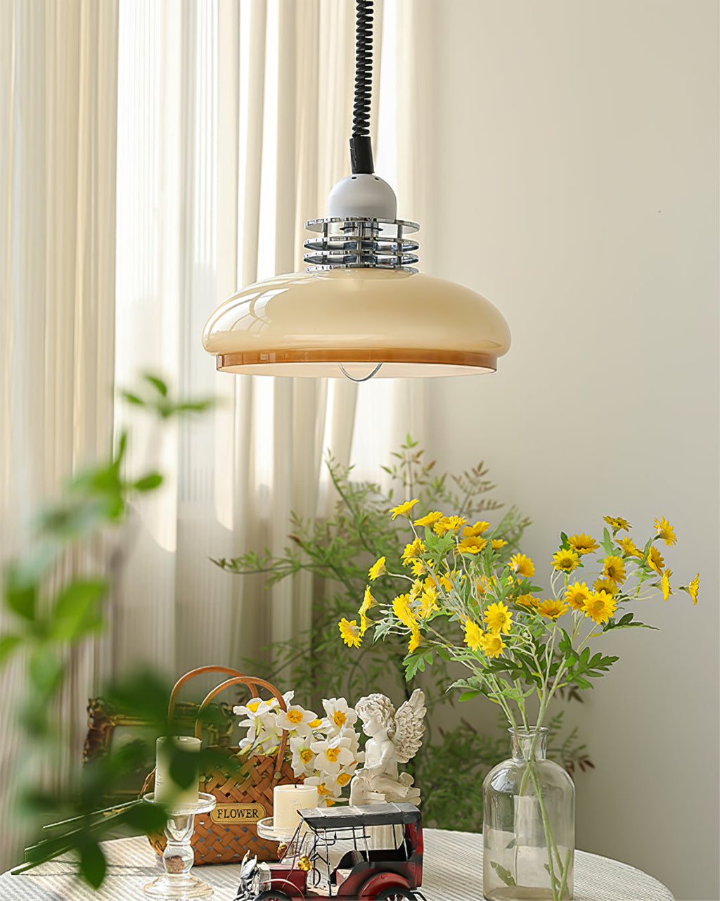 RAVENHALL GLASS TEARDROP HANGING LIGHT