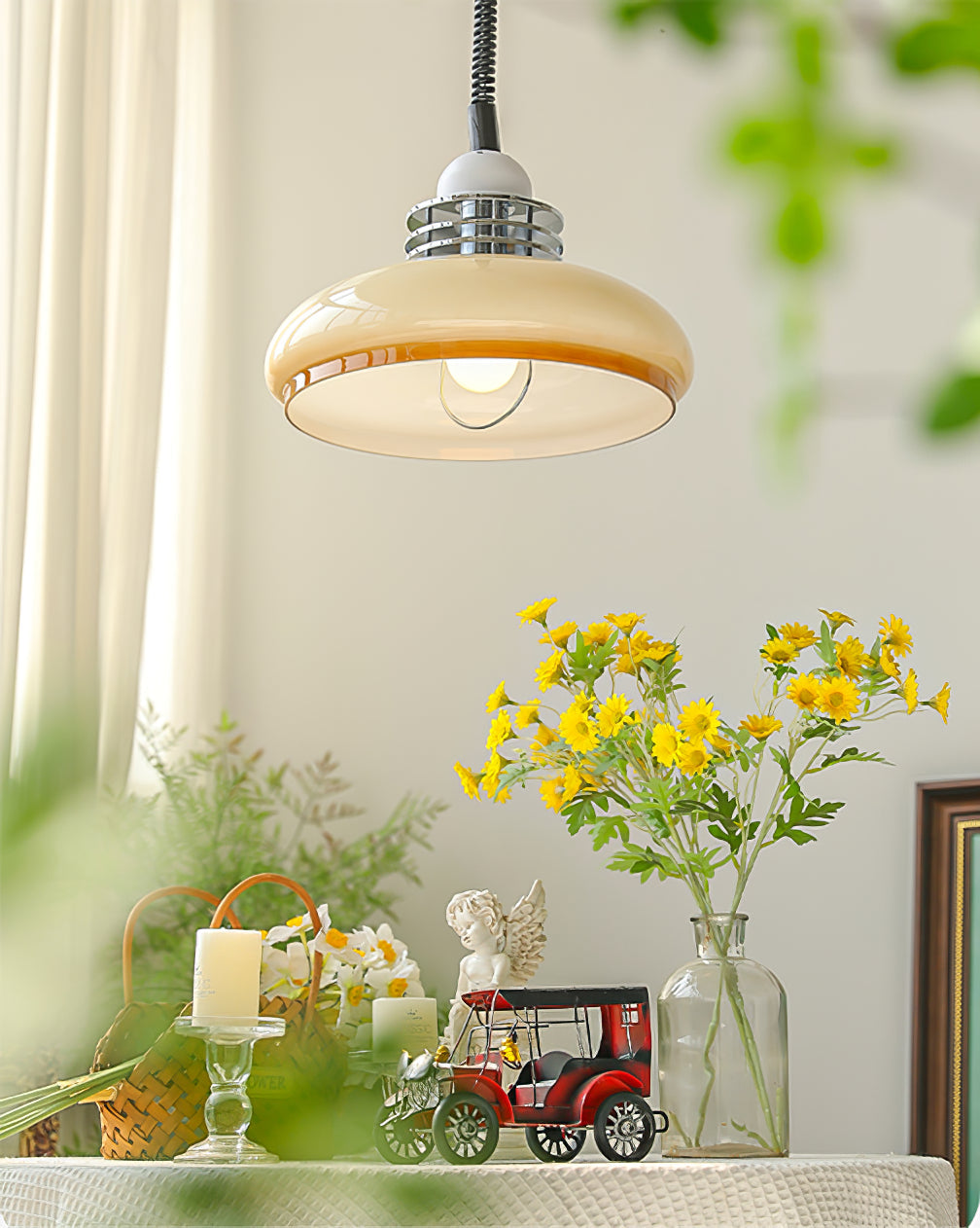 RAVENHALL GLASS TEARDROP HANGING LIGHT