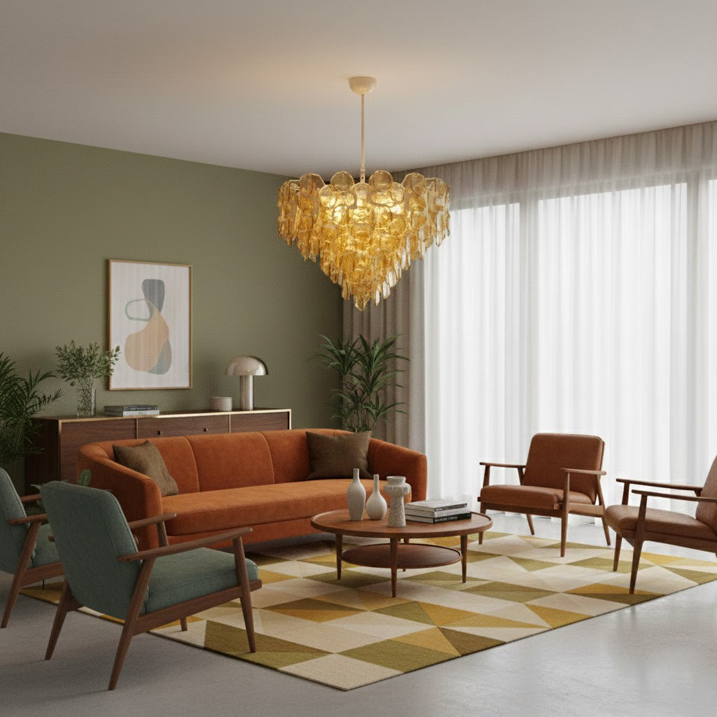FENWICK CRYSTAL DROPLET CEILING LIGHT