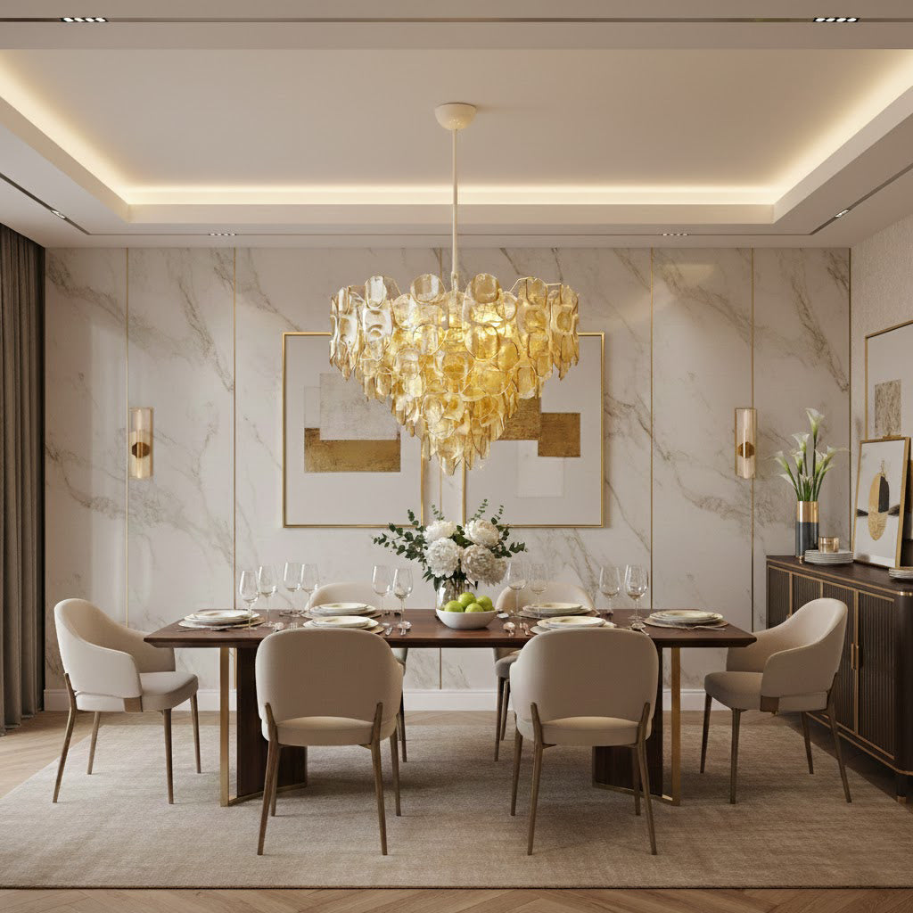 FENWICK CRYSTAL DROPLET CEILING LIGHT