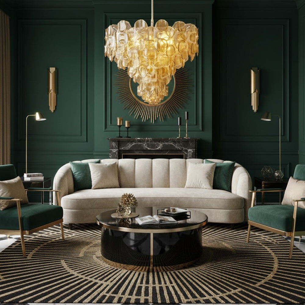 FENWICK CRYSTAL DROPLET CEILING LIGHT