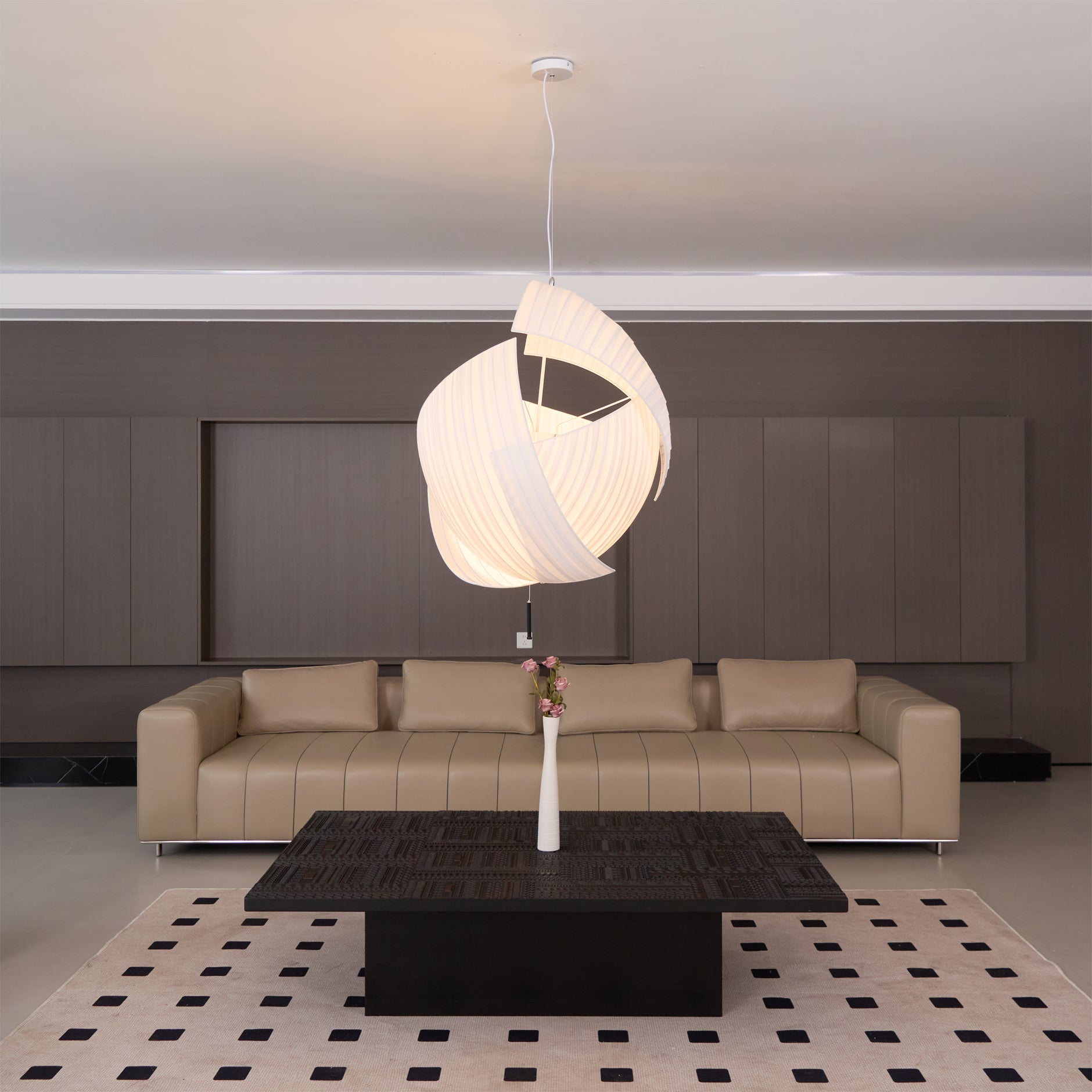 CHARLESTON SILK DRAPE PENDANT LIGHT