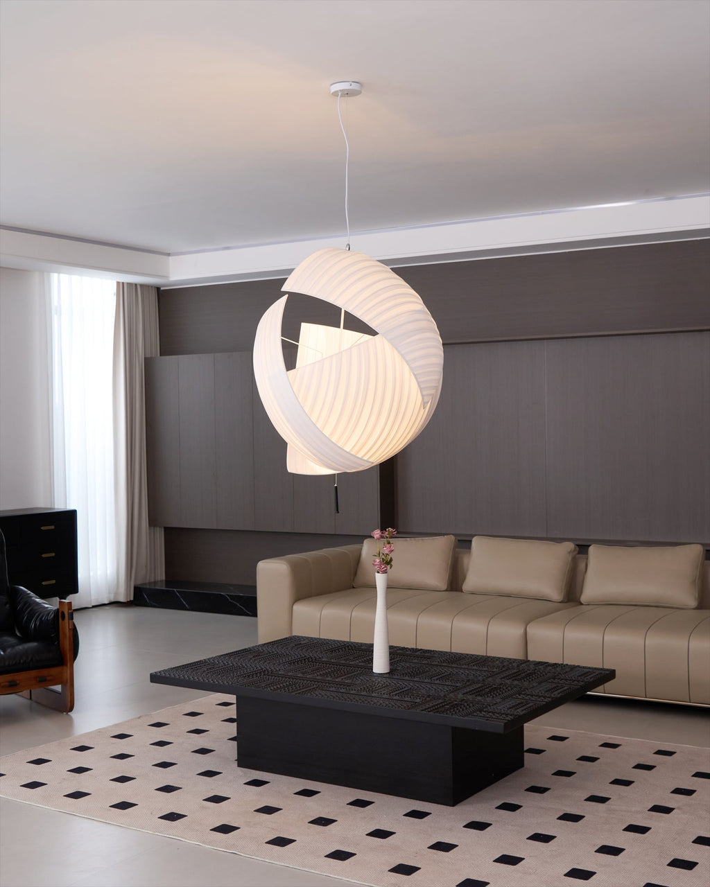 CHARLESTON SILK DRAPE PENDANT LIGHT