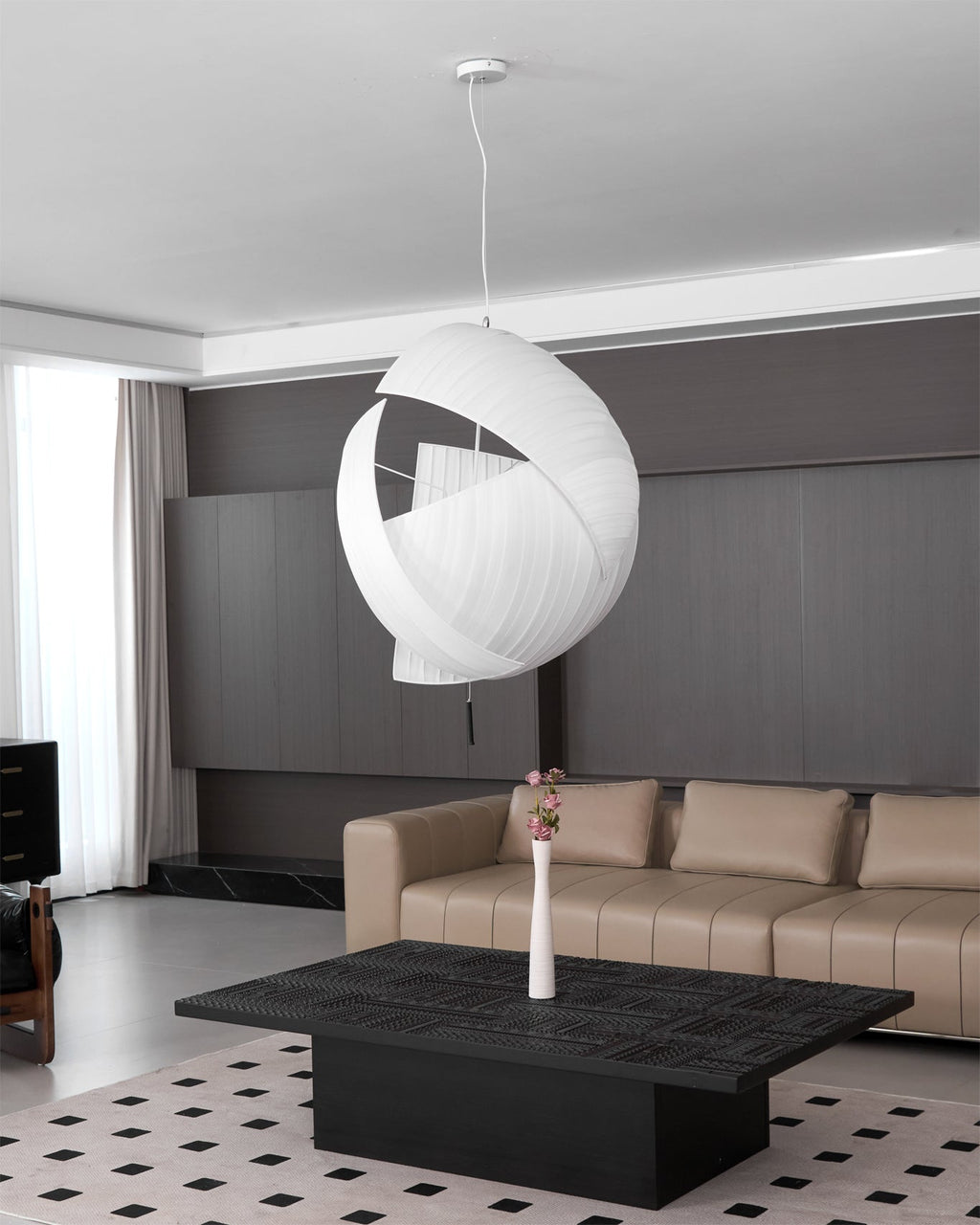 CHARLESTON SILK DRAPE PENDANT LIGHT