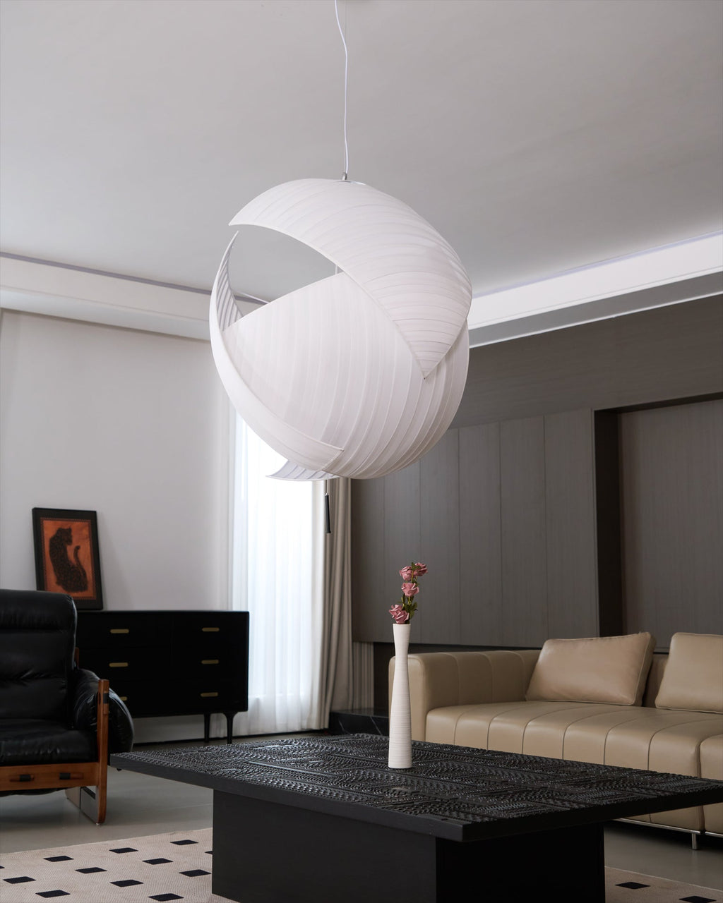 CHARLESTON SILK DRAPE PENDANT LIGHT