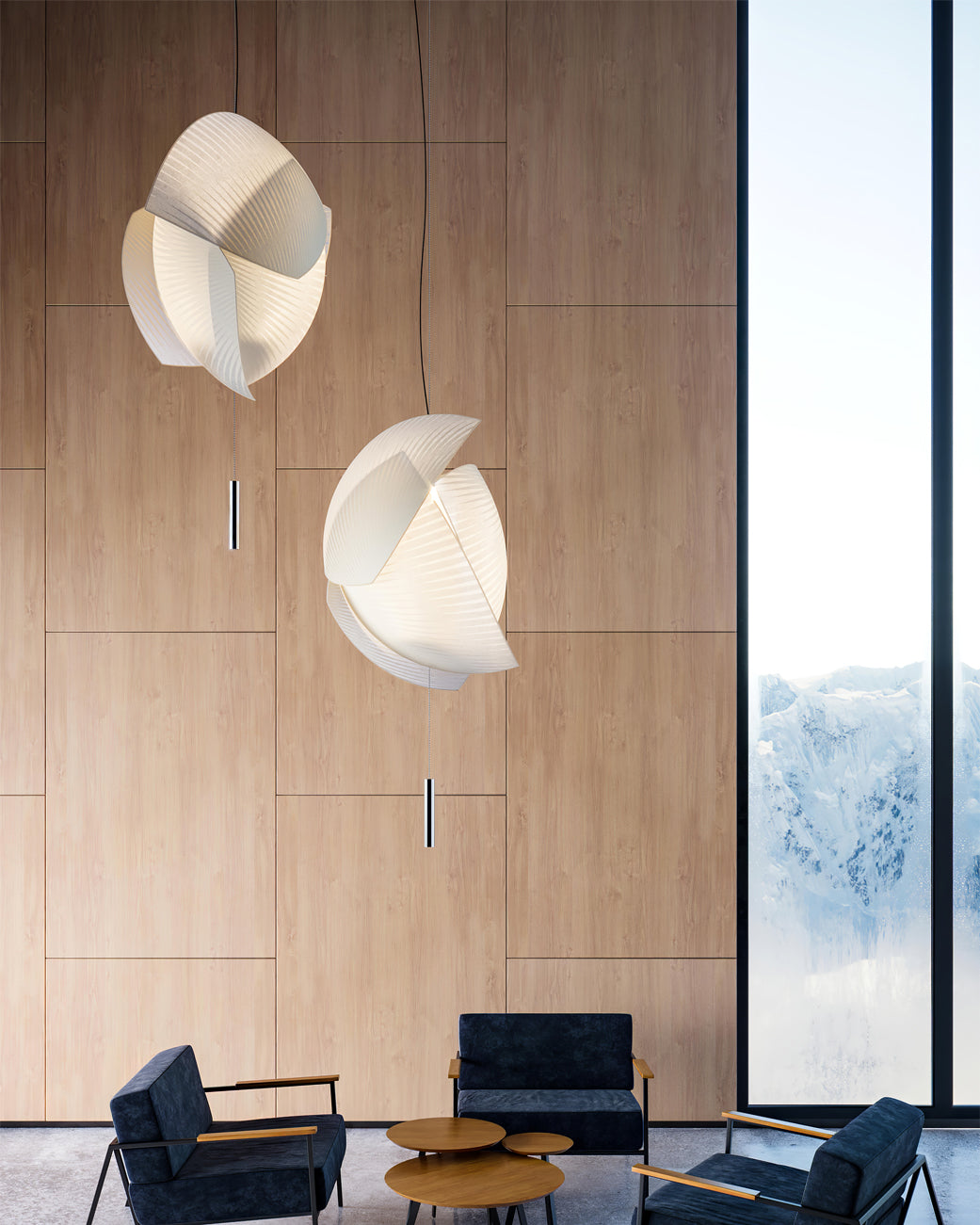 CHARLESTON SILK DRAPE PENDANT LIGHT