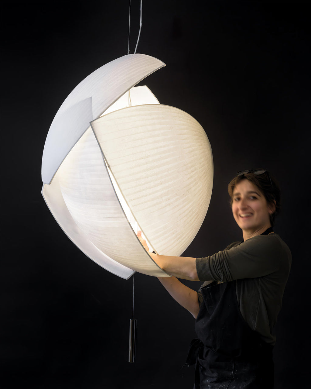 CHARLESTON SILK DRAPE PENDANT LIGHT