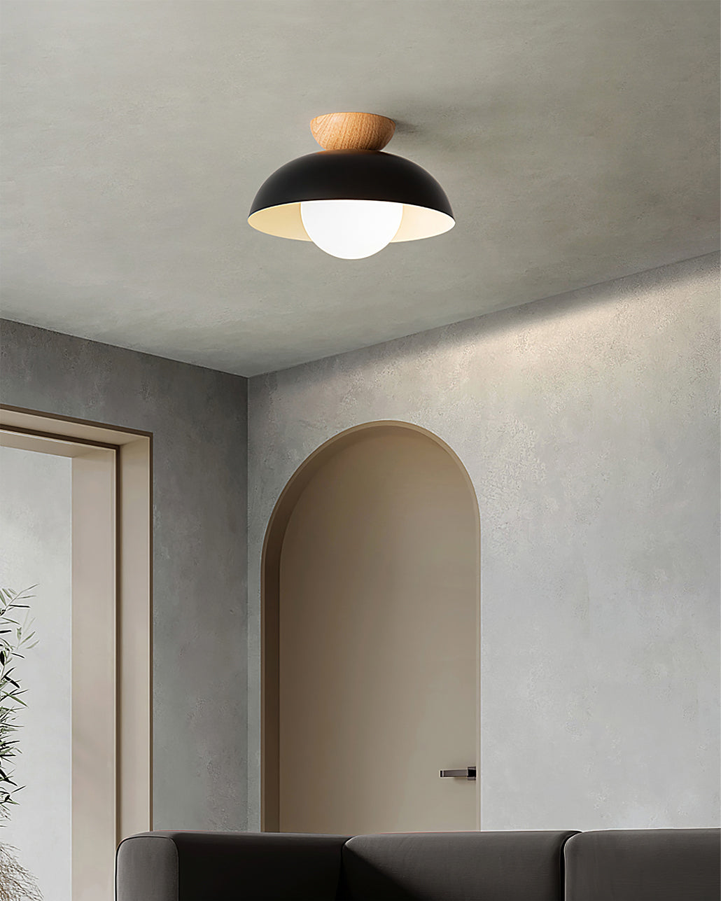 RAVENHALL WOVEN CANOPY CEILING LIGHT