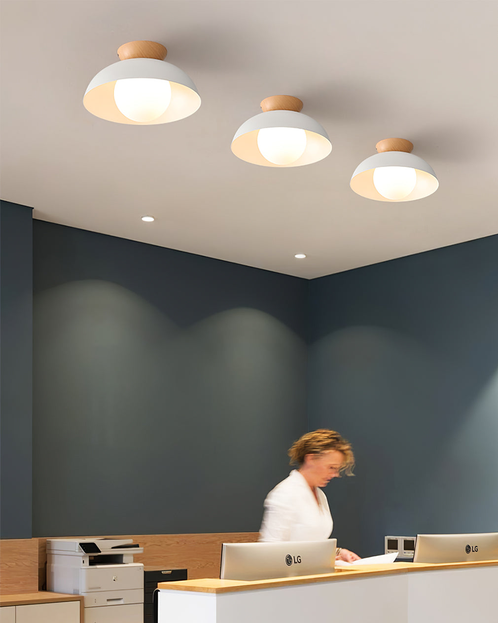 RAVENHALL WOVEN CANOPY CEILING LIGHT
