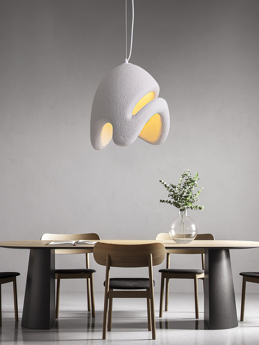HALCYON RESIN GLOBE HANGING LAMP