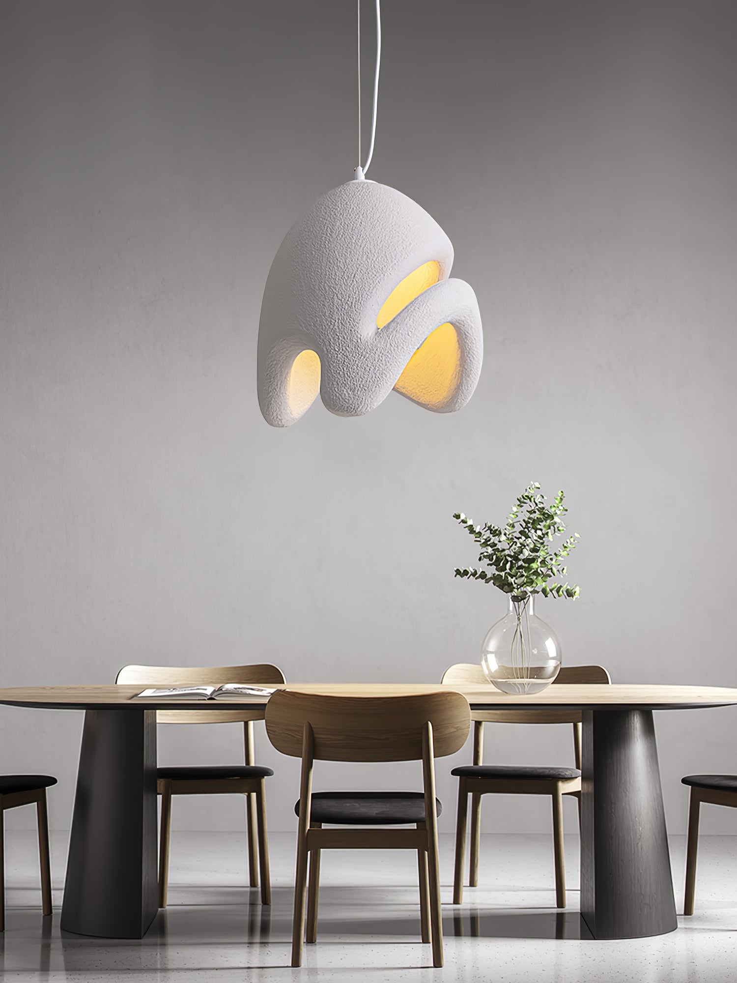 HALCYON RESIN GLOBE HANGING LAMP