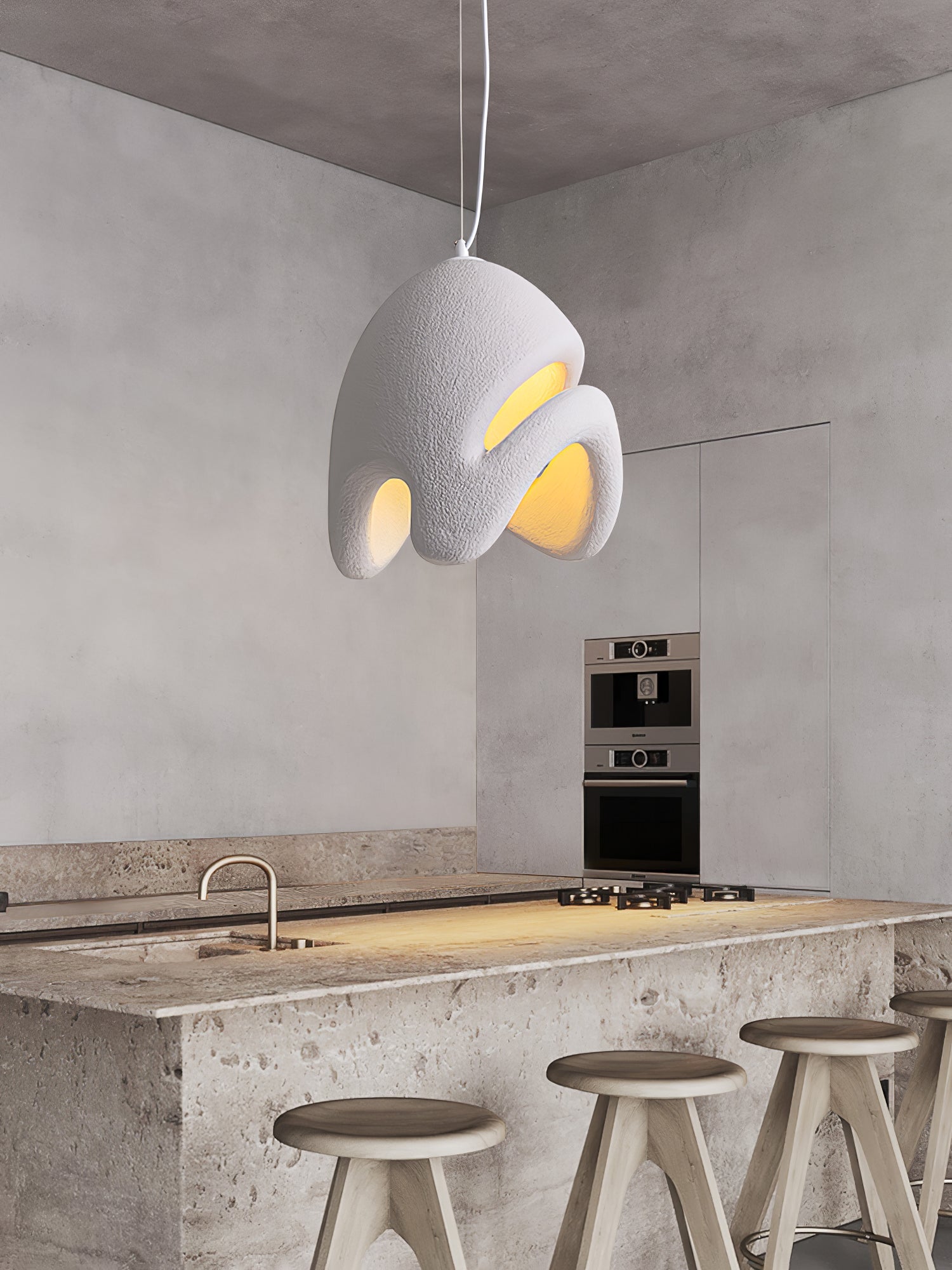 HALCYON RESIN GLOBE HANGING LAMP