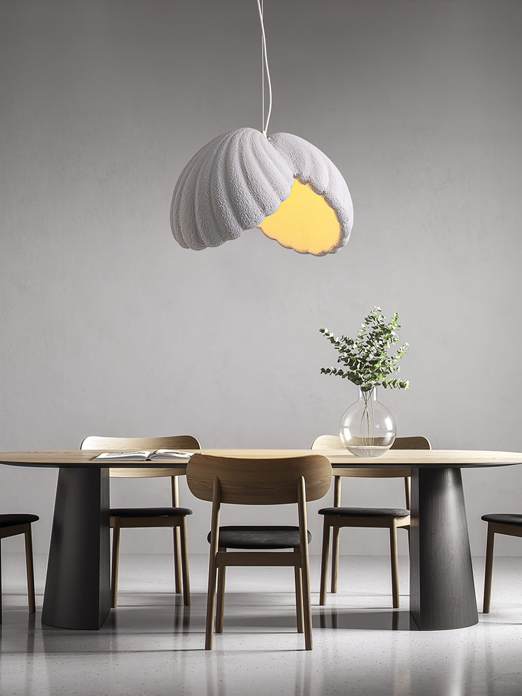 HALCYON RESIN GLOBE HANGING LAMP