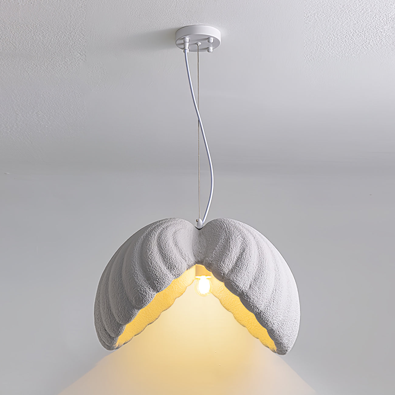 HALCYON RESIN GLOBE HANGING LAMP