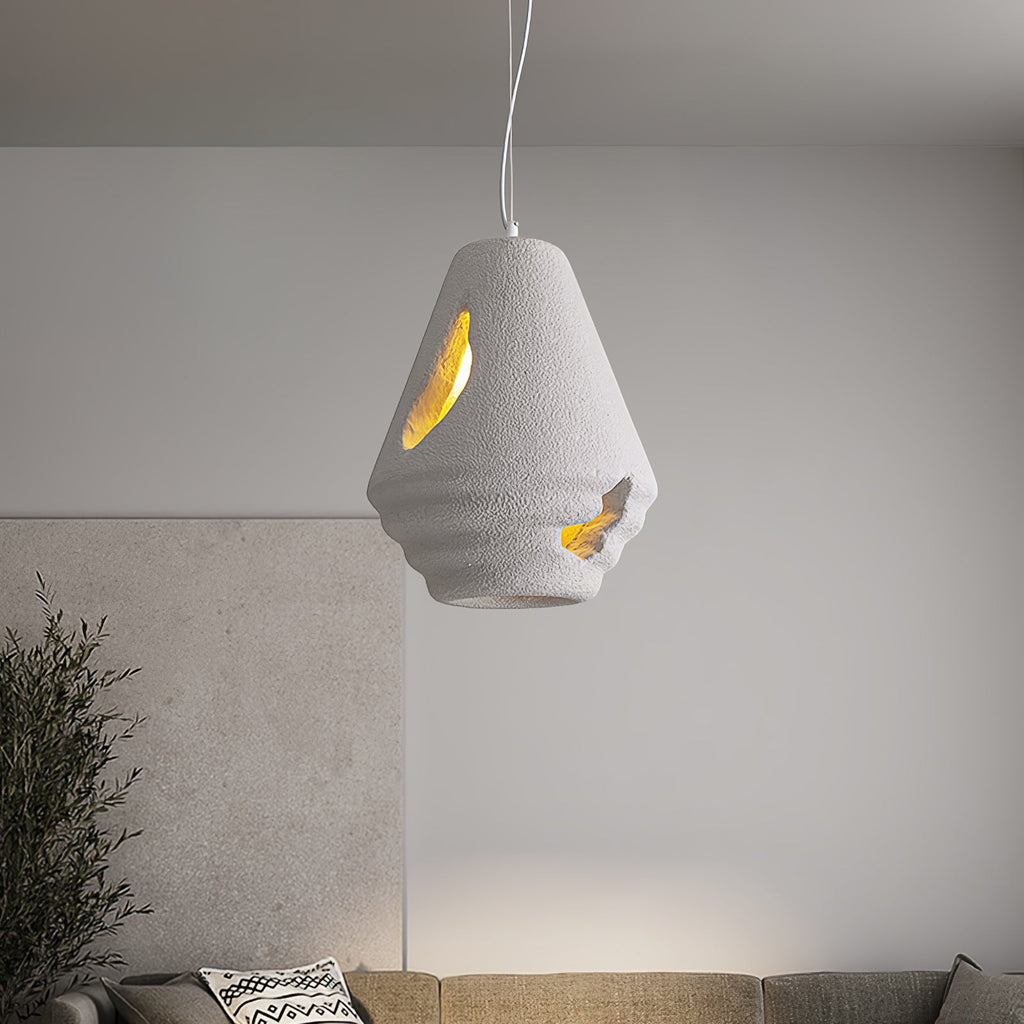 HALCYON RESIN GLOBE HANGING LAMP