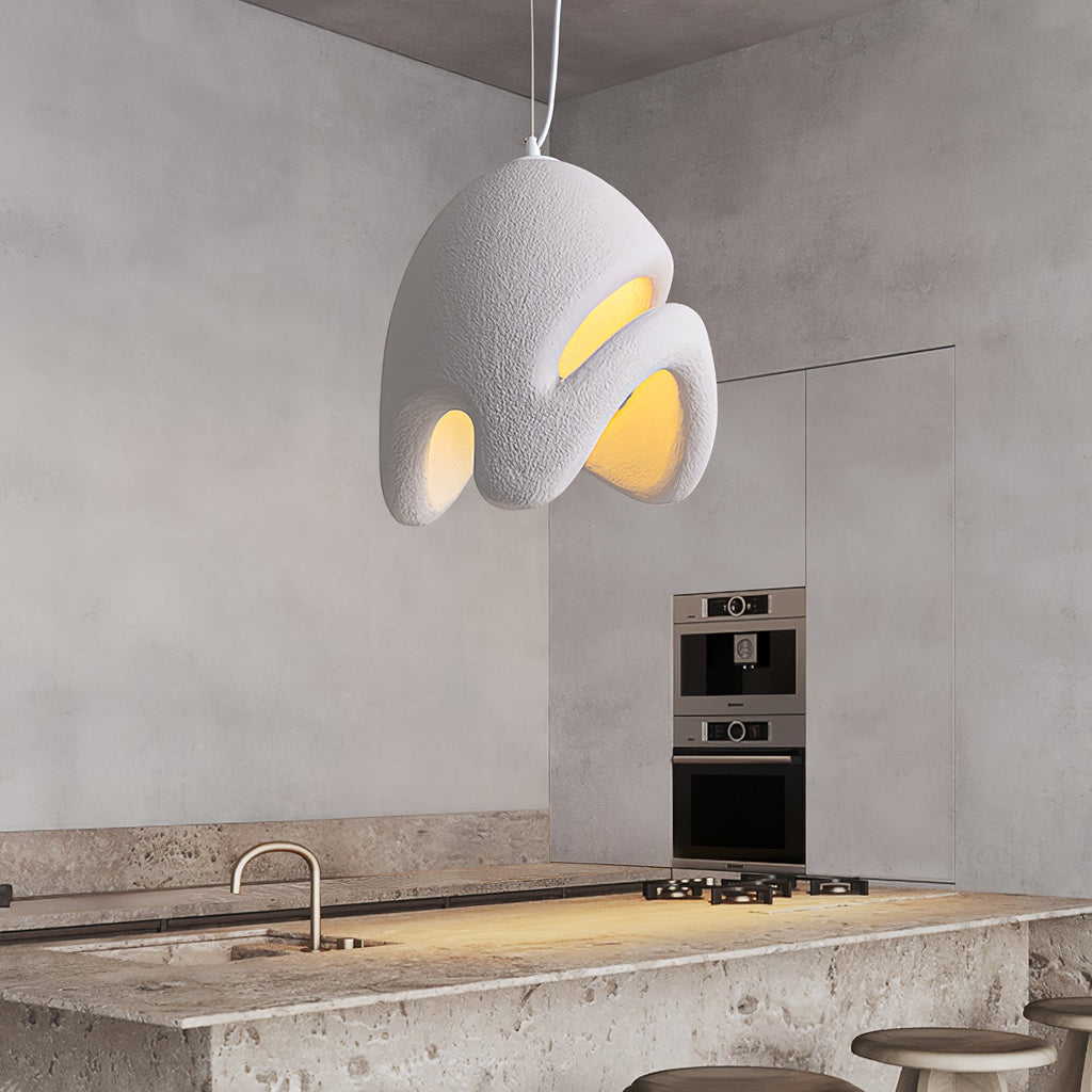 HALCYON RESIN GLOBE HANGING LAMP