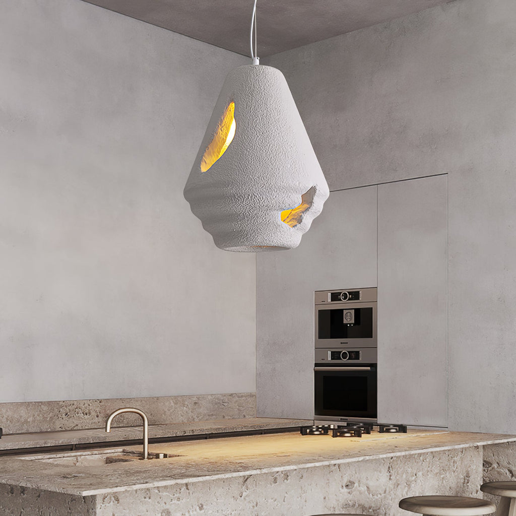 HALCYON RESIN GLOBE HANGING LAMP