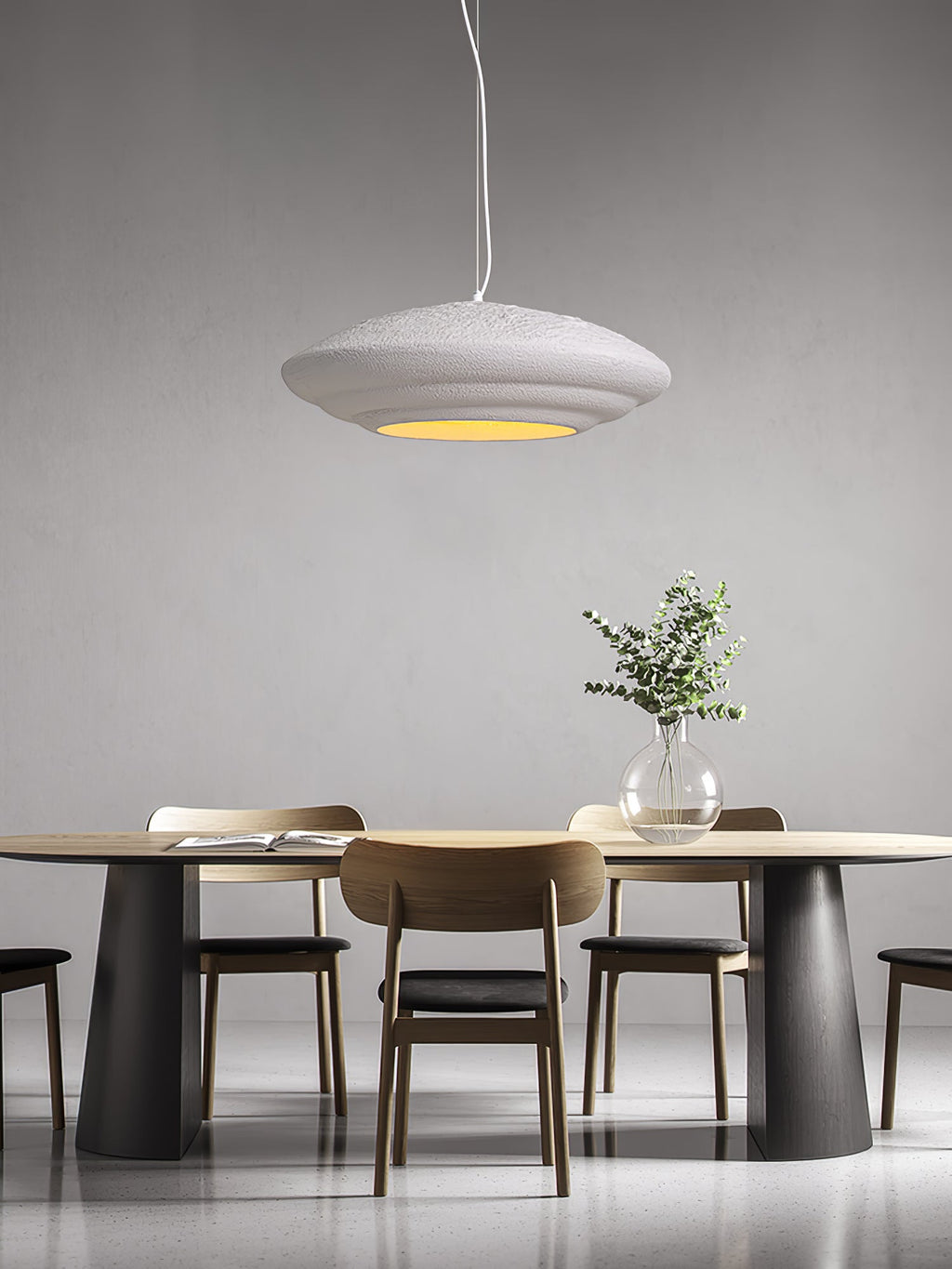 HALCYON RESIN GLOBE HANGING LAMP