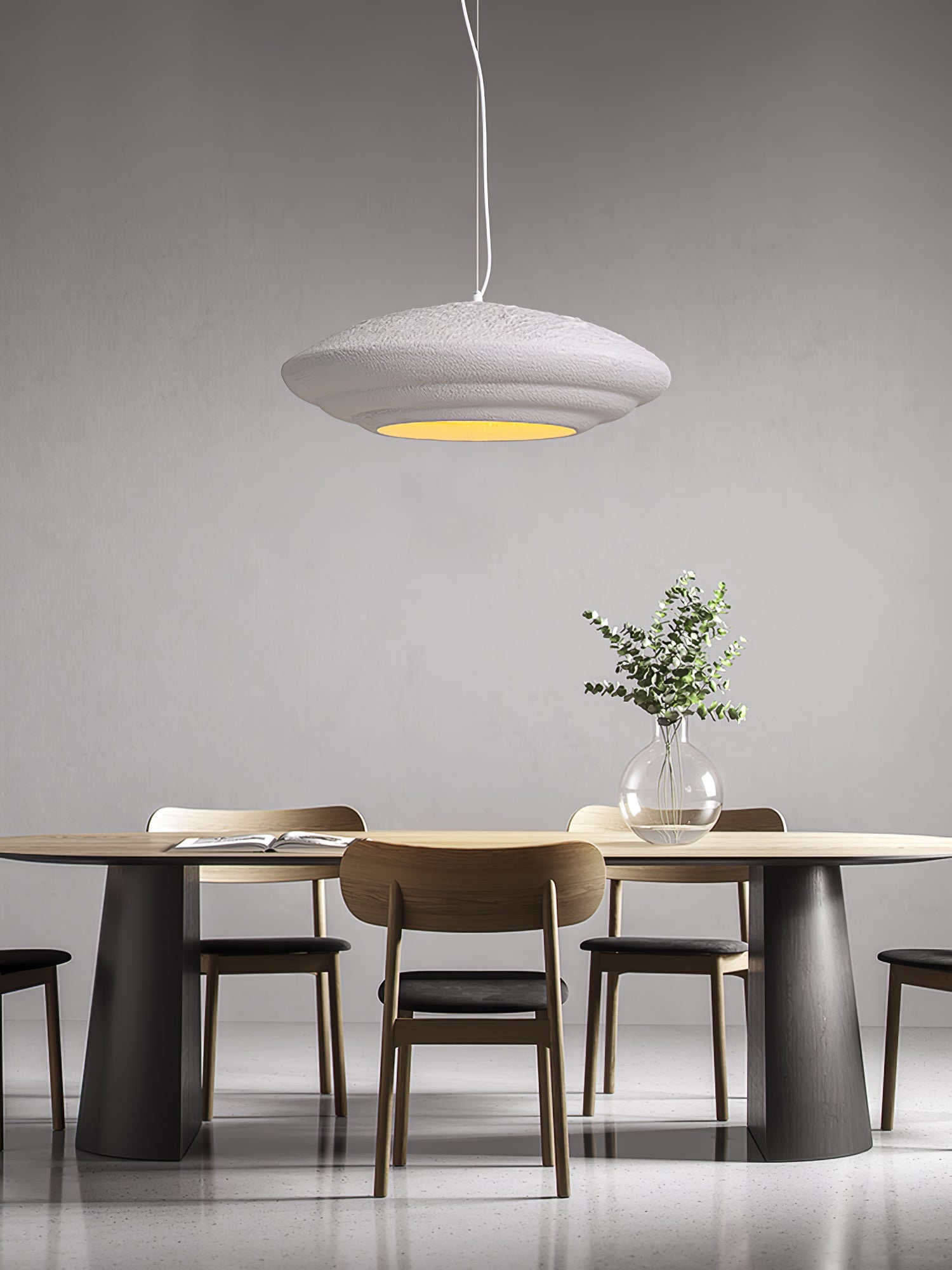 HALCYON RESIN GLOBE HANGING LAMP